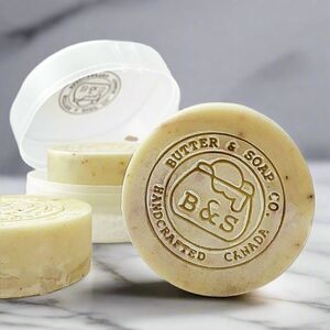 💜Handmade Lavender Shea Butter Soap with Travel Soap Case